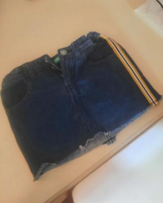 Gonna jeans bimba  Benetton 