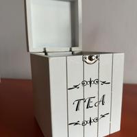 Scatola da tè  in legno - Idea Natale