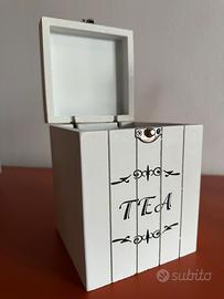 Scatola da tè  in legno - Idea Natale