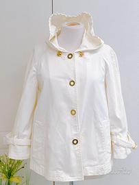 Giacca bianca mezza stagione Love Moschino Tg42