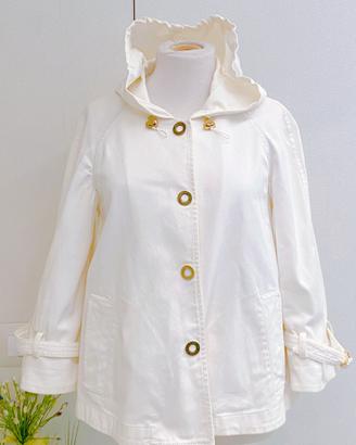 Giacca bianca mezza stagione Love Moschino Tg42