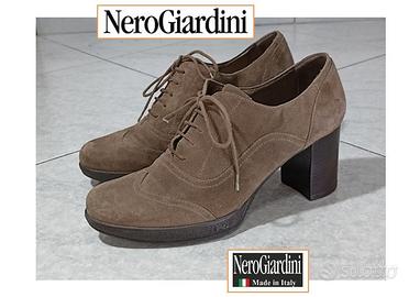 Nero Giardini - decolleté francesine stringate 38