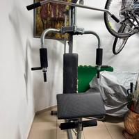 Panca multifunzione palestra con pesi