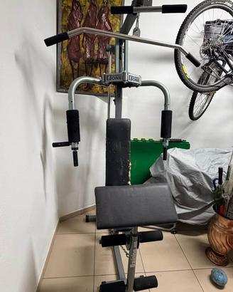 Panca multifunzione palestra con pesi