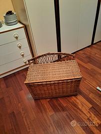    cassapanca in vimini, 