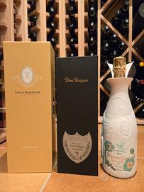 Champagne Cristal + Dom Perignon + Belle Epoque