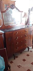 Comò Credenza Liberty Primi '900 con Marmo 