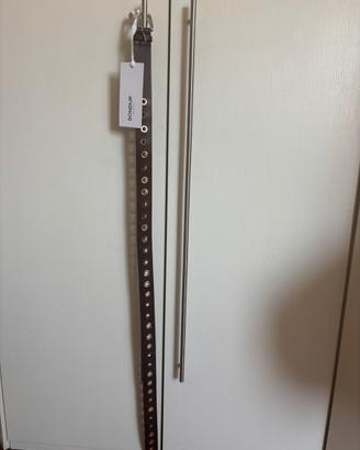 Cintura Dondup Uomo Vera Pelle Testa di Moro 113Cm