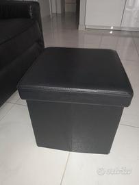 pouf contenitire ecopelle 