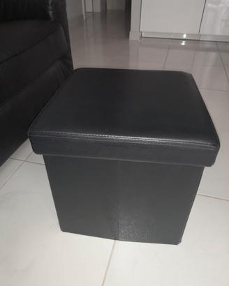 pouf contenitire ecopelle 