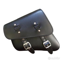 borsa diagonale dakota in pelle per moto custom