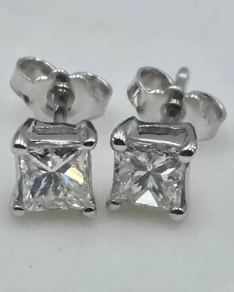 ORECCHINI ORO DIAMANTI 1 CARATO