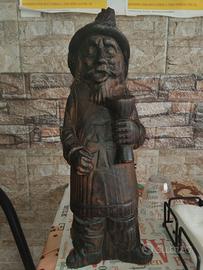 statuetta in legno porta bottiglia