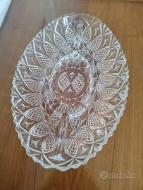 antipastiera in vetro lavorato