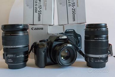 Kit Canon EOS 450D + 17-55 2.8 + 55-250 + 50 1.8