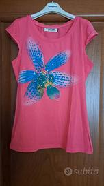 Tshirt maglia maglietta con stampa da donna