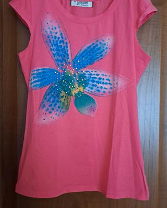 Tshirt maglia maglietta con stampa da donna
