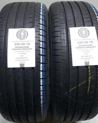 2 GOMME 225 50 18 BRIDGESTONE A77074