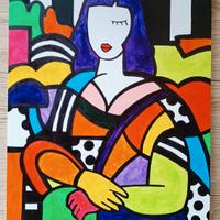 quadro monalisa pop art 