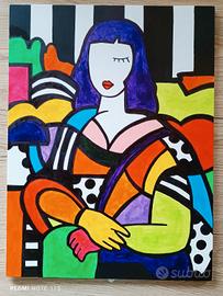 quadro monalisa pop art 