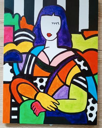 quadro monalisa pop art 