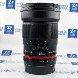SAMYANG PER CANON 35 mm f 1.4 + GARANZIA USATO