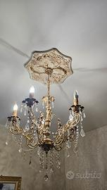 set lampadario con applique 