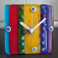 Orologio da tavolo design vetro Murano (nuovo)