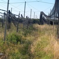 Impianto con rete antigrandine