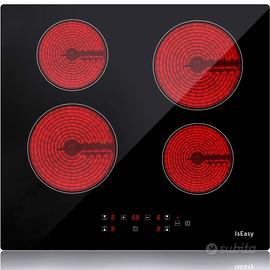 Piano elettrico in ceramica per cucina a 4 fuochi