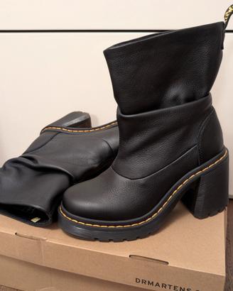  Dr. Martens Kasey Lo in pelle Virginia nera n 38