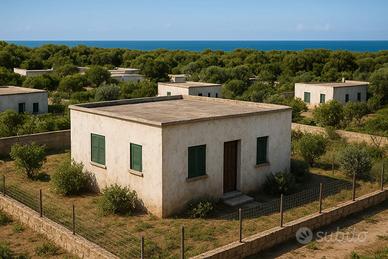 Villetta rustica indipendente con giardino