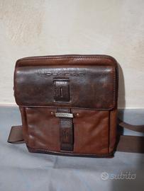 borsello Piquadro marrone in pelle 