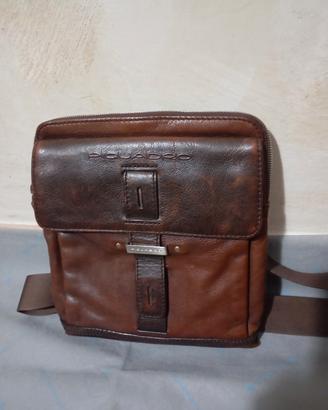 borsello Piquadro marrone in pelle 