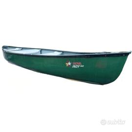 Canoa NOVA INDY 460 in polietilene - Verde scuro