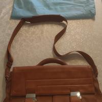 Borsa pelle e tessuto Piquadro