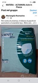 in blocco 8 pacchi di pannoloni a mutandine 
