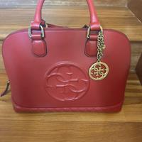 Borsa Guess originale rosso bordeaux con logo
