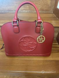 Borsa Guess originale rosso bordeaux con logo