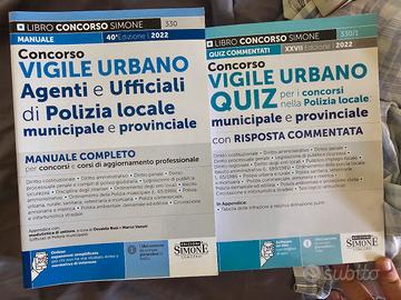 2 Manuali e Quiz Polizia Locale ed. Simone