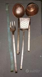 Utensili Vintage da Cucina in Rame (set 4 pezzi)