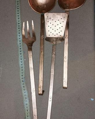 Utensili Vintage da Cucina in Rame (set 4 pezzi)