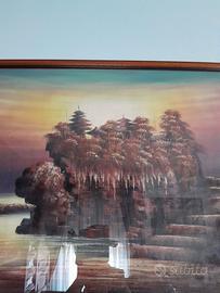 TELA CON CORNICE TEMPIO DI TANAH LOT - INDONESIA