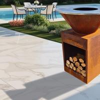 Barbecue BBQ griglia in acciaio corten