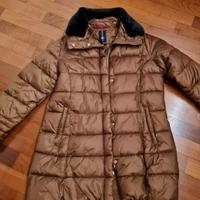 Giubbino donna lungo con ecopelo staccabile