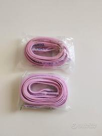 2 paia lacci scarpe rosa nuovi