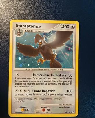 Pokémon Staraptor LIV.54 16/130 ita Holo Good