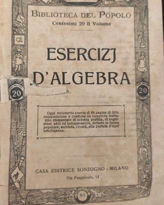 Esercizi di algebra 800/900