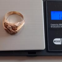 anello uomo oro 18 kt 750 anni 50/60