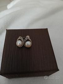Orecchini in Argento con perla